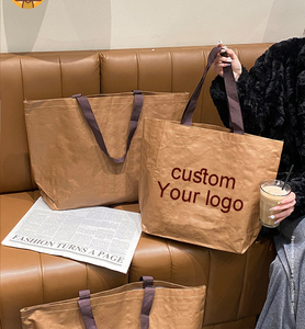 Bolsos tejidos de hombro profesionales de gama alta para mujer, bolsos de tienda de ropa, bolsas de regalo de embalaje de compras no tejidas al por mayor - Product Image 2