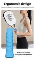 Poignées de raquette de padel Allwake antidérapantes en PU, absorbantes, respirantes, haute durabilité, taille standard, personnalisables