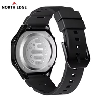 Montre pour homme North EDGE MERCURY, charme luxueux, best-seller, montre de sport numérique, heure mondiale, horloge LED, étanche en extérieur, 50 m