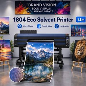 เครื่องพิมพ์อิงค์เจ็ทแบบ Eco Solvent หัวพิมพ์ 4 หัว ขนาด 1.8 เมตร ความเร็วสูง สำหรับพิมพ์งานขนาดใหญ่ เช่น ป้ายไวนิล สติ๊กเกอร์ ภาพถ่าย มีจำหน่าย - Product Image 1