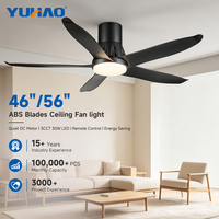 Ventilateur de plafond encastré BLDC 46-56 pouces avec pales en ABS pour villas, salles à manger, restaurants et écoles – Fabrication OEM/ODM