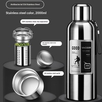 Thermos en acier inoxydable 304 avec infuseur à thé, tasse thermique anti-fuite pour homme, cadeau d'affaires personnalisé