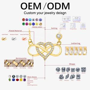 Collares de Plata de Ley 925 Al por Mayor para el Día de San Valentín, Regalos para Chicas, Joyería Fina Personalizada de Amor, Colgantes de Corazón para Mujer - Product Image 5