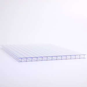 Feuille creuse transparente en <span class=keywords><strong>polycarbonate</strong></span> 8mm 10mm 12mm 14mm Matériau de panneau de toit cellulaire pour serres extérieures - Product Image 2