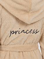 Peignoir d'hiver à capuche avec ceinture brodé de lettres Peignoir en molleton Peignoir mignon en flanelle pour femmes Robes personnalisées pour femmes
