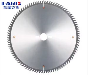 LARIX Circular TCT Hoja de sierra con punta de diamante Espiral para cortar madera Acero prensado en caliente con acabado blanco Compatible con OEM - Product Image 4