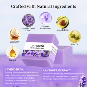 Jabón de <span class=keywords><strong>Lavanda</strong></span> Orgánico - Aromaterapia Relajante, Limpieza Profunda y Protección de la Piel, Alivia la Sequedad y Repara la Piel Sensible y Frágil - Product Image 3
