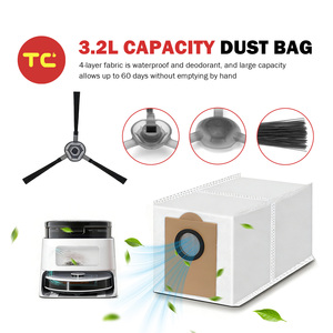 Kit di accessori di ricambio per <span class=keywords><strong>aspirapolvere</strong></span> <span class=keywords><strong>robot</strong></span> <span class=keywords><strong>Lefant</strong></span> M3/ M3 Max, set di sacchetti per la polvere con filtro HEPA per spazzola principale - Product Image 4