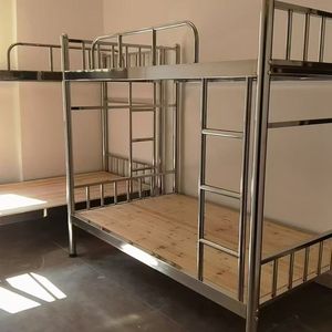 Location de lit de <span class=keywords><strong>chambre</strong></span> dortoir épaissi <span class=keywords><strong>étudiant</strong></span> superposé en acier inoxydable 304 maison haut-bas - Product Image 5