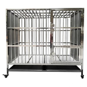 Cages pour chiens de taille moyenne et grande épaissies et agrandies en acier inoxydable - Product Image 1