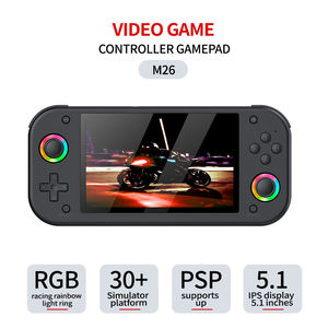 Nouvelle conception Console <span class=keywords><strong>de</strong></span> jeu portable 5,1 pouces 64 Go M26 Cadeaux pour enfants Écran IPS 3D Rétro 20000 <span class=keywords><strong>jeux</strong></span> RK3326 1 Go DDR3 - Product Image 2