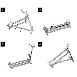 AromaNano 880 Lbs Ride on Lawn Mower <span class=keywords><strong>Cric</strong></span> Lift utilisation pour tondeuses à gazon et tracteurs de jardin Outil d'entretien télescopique - Product Image 5
