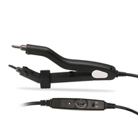 Kit d'outils de fer pour extensions de cheveux U/K-Tip: fer plat à 220 °C, pince à 2 trous, pinces en métal, machine et cheveux humains 200g | Ensemble complet"