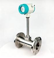 DN15-DN300 Stainless Steel Steam Vortex Flow Meter for Gas/Air with Temp & Pressure Compensation Flanged 4-20mA RS485 OEM
