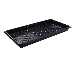 Large Flood Grow rectangle black plastic hydroponic fodder trays For Indoor Vegetable Planting