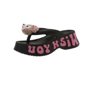 รองเท้าแตะผู้หญิงแบบหนา พื้นกันลื่น สไตล์ใหม่ ฤดูใบไม้ผลิ <span class=keywords><strong>2026</strong></span> ผลิตตามสั่ง ขายส่ง สำหรับใส่ลำลองช่วงฤดูร้อน - Product Image 4