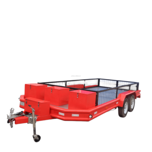 Remolque para Transporte de Autos con Doble Eje, Rampas de Carga, Barandas Laterales y Caja de Herramientas, Diseño Reforzado - Product Image 1