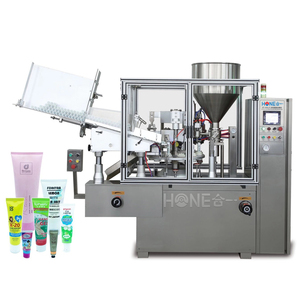 HONE Automatic high speed body cream lotion soft tube filler sealer plastic tube filling and sealing machine for toothpaste