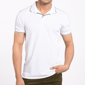 Haute qualité 100% coton bande fil hommes Polo T-Shirt Logo personnalisé respirant Style décontracté à manches courtes - Product Image 3