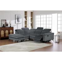Großhandel Modernes Elektrisches Sektional-Relaxsofa-Set Stoff-Ecksofa mit Bluetooth-Lautsprecher Massage Klappbarer Tisch