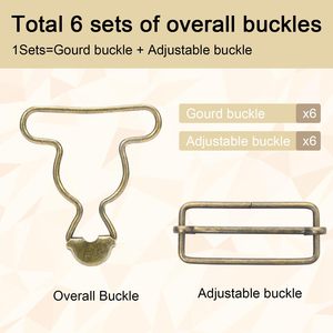 Coobigo Sets – Boucles de remplacement pour bretelles, clips métalliques pour salopette avec boucle coulissante réglable pour jeans - Product Image 3