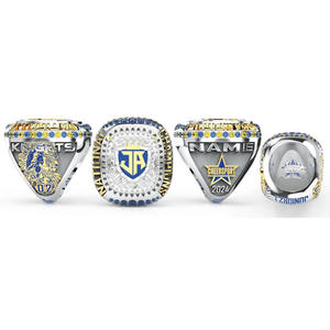 แหวนแชมป์ทีมซอฟต์บอลวอลเลย์บอล ชุบทองคำสีกุหลาบ ทำจากโลหะผสมสังกะสี พร้อมดีไซน์รูปหัวใจ - Product Image 2