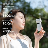 Turbine moderne à 100 vitesses Mini ventilateur électrique à grande vitesse Nouveau petit canon à vent à grande vitesse Ventilateur de bureau et extérieur