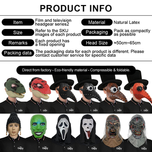 Máscaras <span class=keywords><strong>de</strong></span> Látex <span class=keywords><strong>de</strong></span> Personajes <span class=keywords><strong>de</strong></span> Películas, Varios Estilos Divertidos, para Halloween, Cosplay, Fiestas, Disfraces, Accesorios Personalizables - Product Image 3