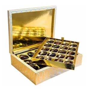 도매 사용자 정의 인쇄 럭셔리 접는 단단한 종이 선물 상자 달콤한 초콜릿 상자 인쇄 종이 트레이 식품 포장