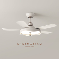 Nouveaux ventilateurs de plafond intelligents à LED de 52 pouces 2025 avec lampes LED et rotation réglable pour salon et maison, avec télécommande Wi-Fi