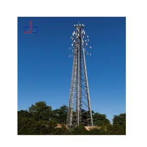 The source factory manufactures customized telecom steel structure monopole antenna tower communication tower