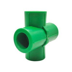 Raccords haute pression croisés à 4 voies PPR couleur et taille personnalisées prix d'usine vert - Product Image 2