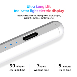 Logo personalizzato schermo capacitivo Touch attivo Tablet matita stilo <span class=keywords><strong>per</strong></span> Apple <span class=keywords><strong>Computer</strong></span> penna con il palmo di rifiuto - Product Image 3