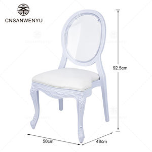 Silla moderna de nuevo diseño transparente plástico PP resina fantasma <span class=keywords><strong>Luis</strong></span> para comedor y hotel para bodas, eventos y fiestas - Product Image 6