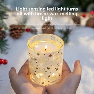 Haut de gamme <span class=keywords><strong>LED</strong></span> aromathérapie <span class=keywords><strong>bougie</strong></span> lumière luxe intégré sens de la lumière exquis nouvel an noël chinois vacances décoration <span class=keywords><strong>pour</strong></span> - Product Image 1