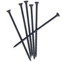Vis à tête trompette M3.5 en acier noir, classe 4.8 et 6.8, filetage fin, phosphatée, pour plaques de plâtre