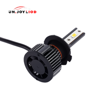 Ampoule de phare LED COB H7 pour modification de voiture, 6500K, refroidissement par ventilateur, lumière LED automobile super lumineuse