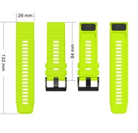 Remplacement de sangles de course en silicone RYB Easy Fit pour Fenix 5 Plus Fenix 6 Pro Forerunner 945/955