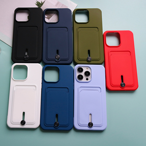 Custodia per Telefono Morbida Antiurto con Slot per Carte, Cover Colorata in TPU per IP <span class=keywords><strong>14</strong></span>/<span class=keywords><strong>14</strong></span> <span class=keywords><strong>Pro</strong></span> - Product Image 3
