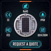 OEM ODM Balise routière LED encastrée en aluminium, cinq couleurs, à lumière constante ou clignotante, IP68, pour parcs industriels