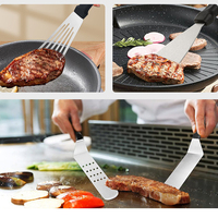 Kit d'accessoires pour plancha 35 pièces, ensemble de spatules de barbecue avec spatules élargies, couvercle de badigeonnage et racloir pour barbecue extérieur