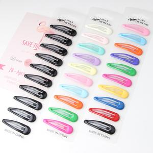 Cross-Border New HyunA Internet Celebrity Hair aron Color Oil Drop BB Colorful Cute Children's Bangs Clip lateral - Product Image 1