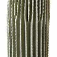 Cactus Colonne Artificiel Haut et Élancé en Pot, Plante Faux Saguaro au Toucher Réel, Décoration pour la Maison, le Salon, le Bureau, Faible Entretien