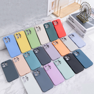 Custodia per telefono cellulare protettiva antiurto in Silicone morbido liquido con Logo di colore personalizzato per <span class=keywords><strong>iPhone</strong></span> 16 - Product Image 4