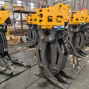 Pince rotative à bois 360 ° sans angle mort pour excavatrices manipule facilement le chargement de bois complexe déchargeant la ferme de construction - Product Image 2