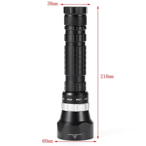 Mạnh mẽ 4xxhp50 Led vàng/ánh sáng trắng 6000 lumens lặn đèn pin 26650 Dive Torch 100m không thấm nước hợp kim nhôm IP68 đánh giá - Product Image 4