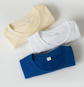 T-shirt unisexe 100% coton, manches courtes, style décontracté, 250 GSM, tricoté lourd, lavé, respirant, impression de logo personnalisée, broderie - Product Image 4