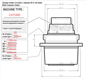 Moteur de translation final pour excavatrice E330D E330 E330DL, référence 296-6218 - Product Image 4