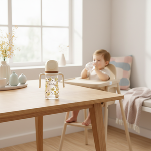 Biberon per Neonati <span class=keywords><strong>in</strong></span> Silicone e PP Senza BPA con Bocca Larga e Cannuccia, Personalizzabile OEM, Vendita all'Ingrosso - Product Image 1