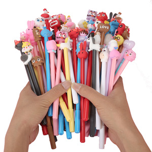 Soododo 2026 - Bolígrafo Promocional con Diseño <span class=keywords><strong>de</strong></span> Dibujos Animados, Punta <span class=keywords><strong>de</strong></span> 0.5 mm, Negro, Plástico, Corazón, Material Escolar, Venta al <span class=keywords><strong>por</strong></span> Mayor - Product Image 5
